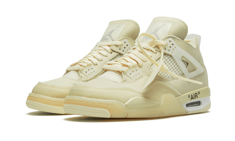 Air Jordan 4 Retro Off-White Sail - CV9388-100 - Kickzmi