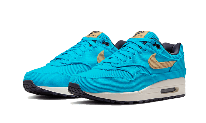 Sneakers éditions limitées et authentiques Nike Air Max 1 Corduroy Baltic Blue - FB8915-400 - Kickzmi