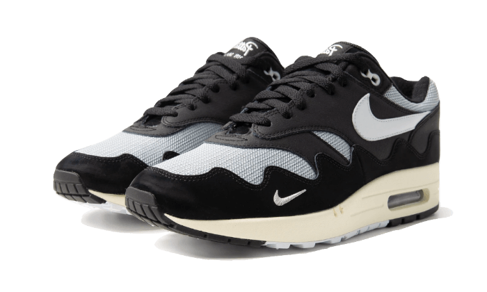 Sneakers éditions limitées et authentiques Nike Air Max 1 Patta Black Grey (Special Box + Bracelet) - DQ0299-001 - Kickzmi