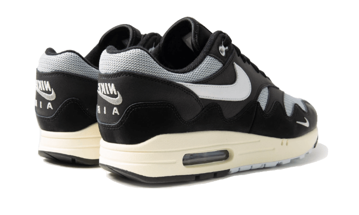 Sneakers éditions limitées et authentiques Nike Air Max 1 Patta Black Grey (Special Box + Bracelet) - DQ0299-001 - Kickzmi