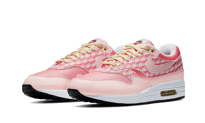 Sneakers éditions limitées et authentiques Nike Air Max 1 Strawberry Lemonade (2020) - CJ0609-600 - Kickzmi