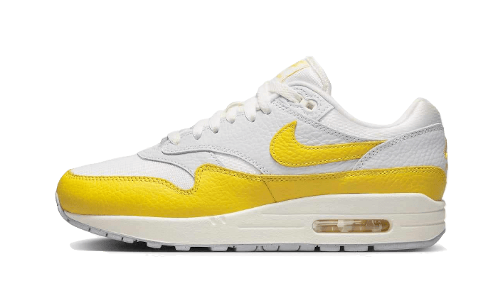 Sneakers éditions limitées et authentiques Nike Air Max 1 White Bright Yellow - DX2954-001 - Kickzmi