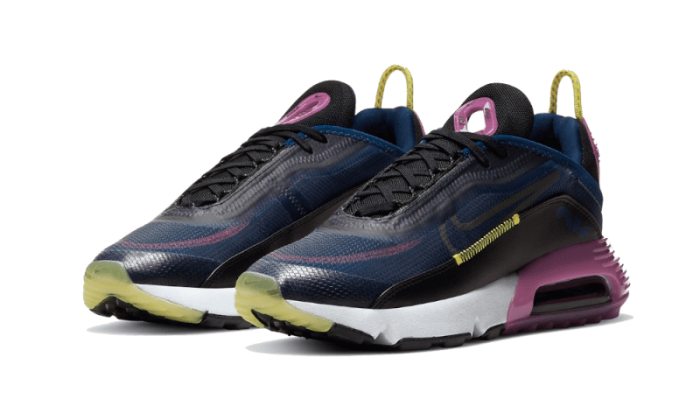 Sneakers éditions limitées et authentiques Nike Air Max 2090 Navy Black Photon Dust - CK2612-400 - Kickzmi