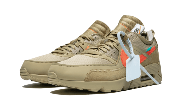 Sneakers éditions limitées et authentiques Nike Air Max 90 Off-White Desert Ore - AA7293-200 - Kickzmi