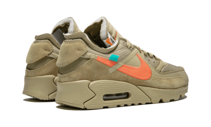 Sneakers éditions limitées et authentiques Nike Air Max 90 Off-White Desert Ore - AA7293-200 - Kickzmi