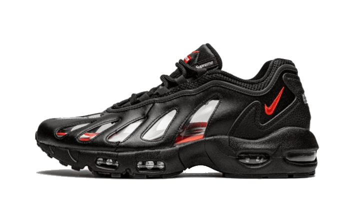 Sneakers éditions limitées et authentiques Nike Air Max 96 Black Supreme - CV7652-002 - Kickzmi