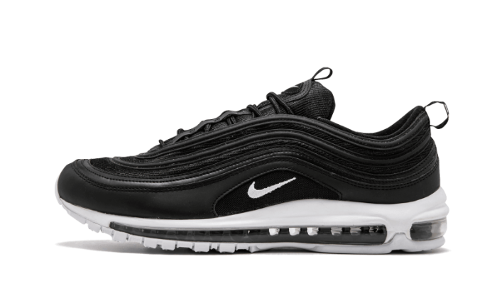 Sneakers éditions limitées et authentiques Nike Air Max 97 Black White Swoosh - 921826-001 - Kickzmi