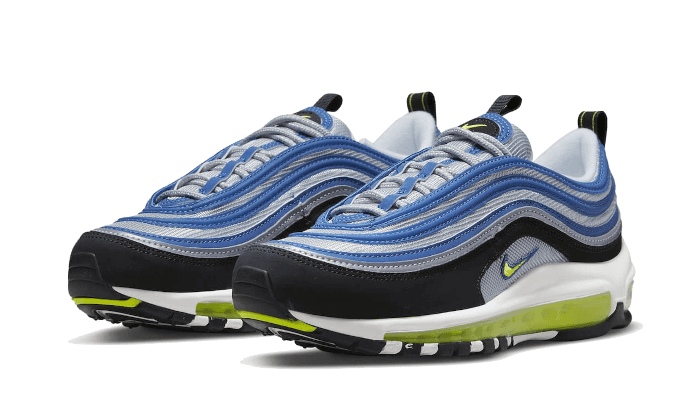 Sneakers éditions limitées et authentiques Nike Air Max 97 OG Atlantic Blue Voltage Yellow - DM0028-400 / DQ9131-400 - Kickzmi