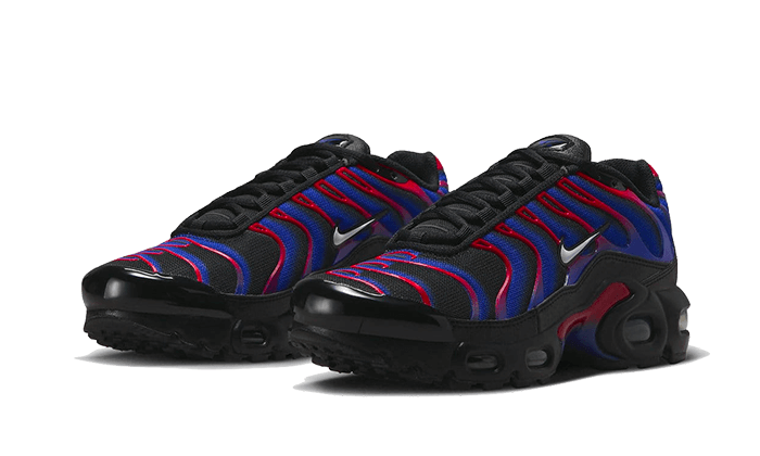 Sneakers éditions limitées et authentiques Nike Air Max Plus Spider-Man - FN7805-001 - Kickzmi