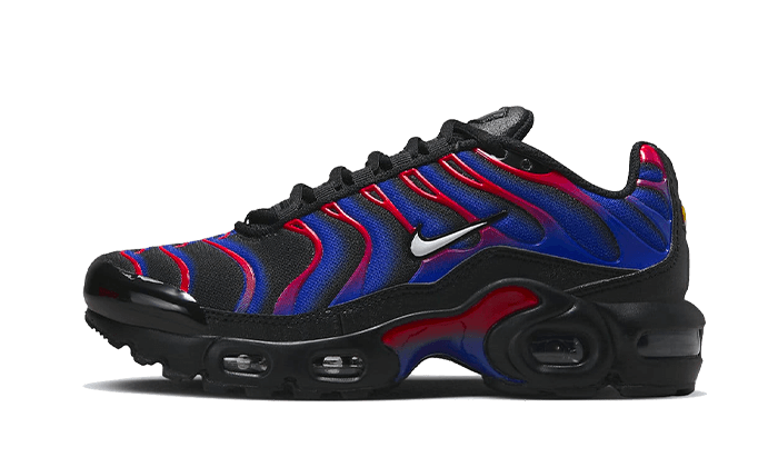 Sneakers éditions limitées et authentiques Nike Air Max Plus Spider-Man - FN7805-001 - Kickzmi