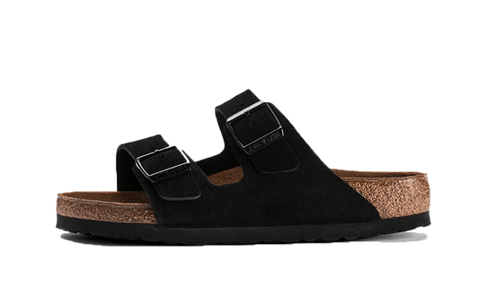 Birkenstock Arizona Suede Leather Soft Footbed Black - 0951321/0951323 - Kickzmi