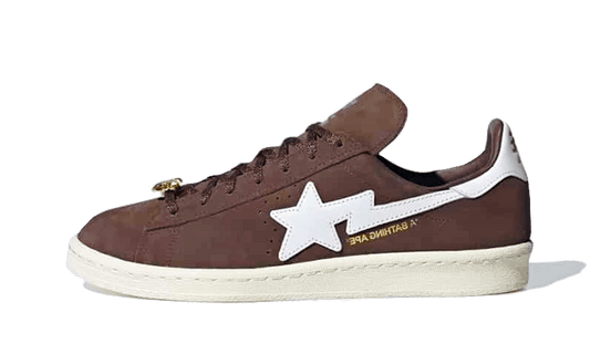 Sneakers éditions limitées et authentiques Adidas Campus 80s Bape Brown - IF3379 - Kickzmi