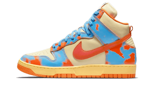 Sneakers limitées et authentiques Nike Dunk High 1985 Acid Wash Orange - DD9404-800 - Kickzmi