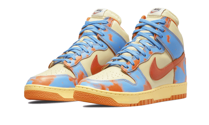 Sneakers limitées et authentiques Nike Dunk High 1985 Acid Wash Orange - DD9404-800 - Kickzmi