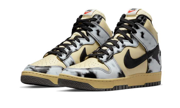 Sneakers limitées et authentiques Nike Dunk High 1985 Black Acid Wash - DD9404-700 - Kickzmi