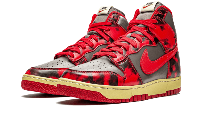 Sneakers limitées et authentiques Nike Dunk High 1985 Red Acid Wash - DD9404-600 - Kickzmi