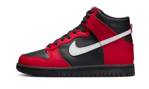 Sneakers éditions limitées et authentiques Nike Dunk High Black Red - DB2179-003 - Kickzmi