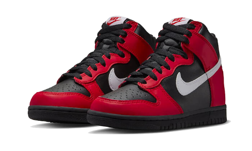 Sneakers éditions limitées et authentiques Nike Dunk High Black Red - DB2179-003 - Kickzmi