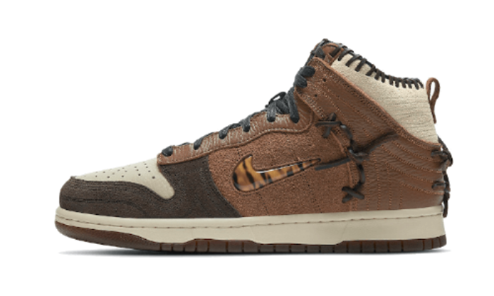 Sneakers éditions limitées et authentiques Nike Dunk High Bodega Legend Fauna Brown - CZ8125-200 - Kickzmi