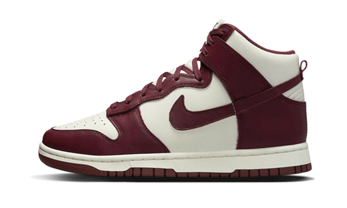 Sneakers limitées et authentiques Nike Dunk High Burgundy Crush - DD1869-601 - Kickzmi