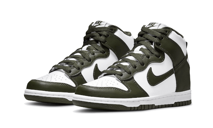 Sneakers limitées et authentiques Nike Dunk High Cargo Khaki - DB2179-105 / DD1399-107 - Kickzmi