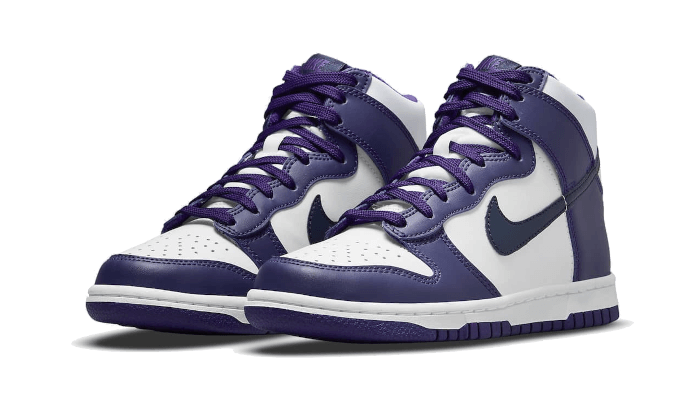 Sneakers limitées et authentiques Nike Dunk High Electro Purple Midnight Navy - DH9751-100 - Kickzmi