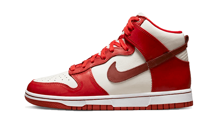 Sneakers limitées et authentiques Nike Dunk High LXX Cinnabar - DX0346-600 - Kickzmi