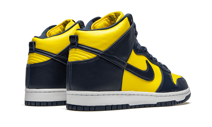 Sneakers limitées et authentiques Nike Dunk High Maize & Blue (Michigan) - CZ8149-700 - Kickzmi