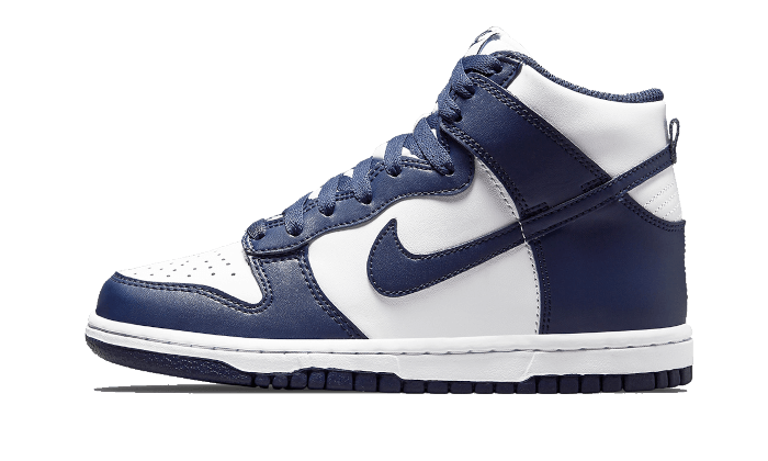 Sneakers limitées et authentiques Nike Dunk High Midnight Navy - DD1399-104 / DB2179-104 - Kickzmi