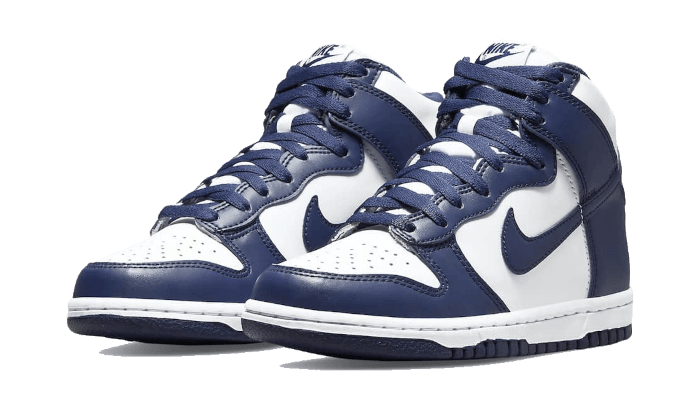 Sneakers limitées et authentiques Nike Dunk High Midnight Navy - DD1399-104 / DB2179-104 - Kickzmi