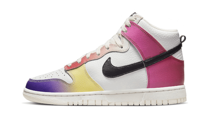 Sneakers limitées et authentiques Nike Dunk High Multi-Color Gradient - FD0802-100 - Kickzmi