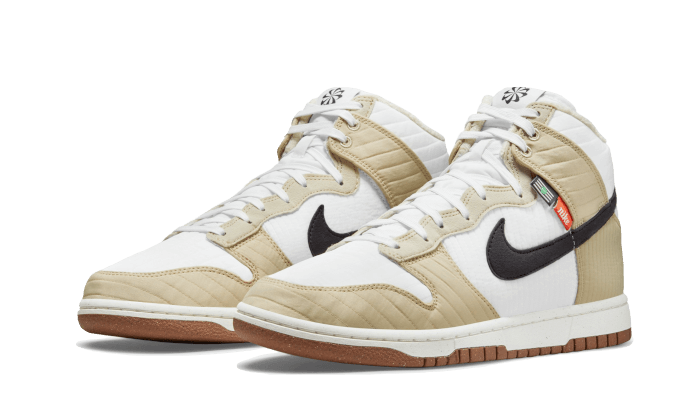 Sneakers limitées et authentiques Nike Dunk High Next Nature Rattan - DD3362-200 - Kickzmi