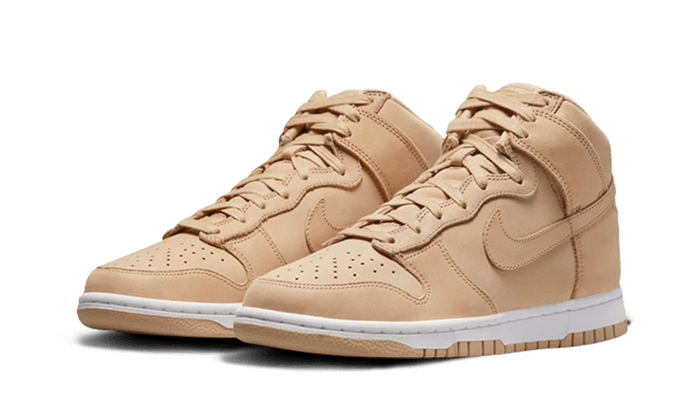 Sneakers limitées et authentiques Nike Dunk High PRM Vachetta Tan - DX2044-201 - Kickzmi