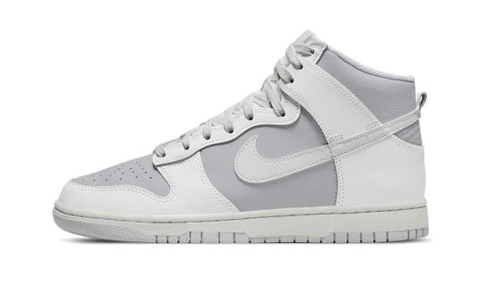 Sneakers limitées et authentiques Nike Dunk High Retro Grey White - DJ6189-100 - Kickzmi