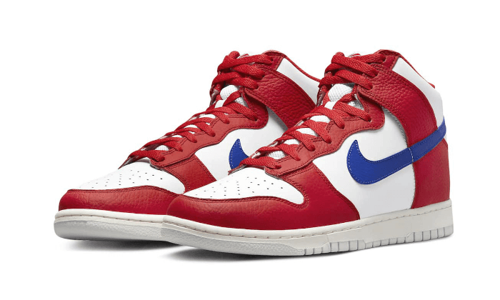 Sneakers limitées et authentiques Nike Dunk High Retro USA - DX2661-100 - Kickzmi