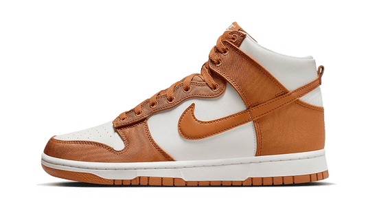 Sneakers éditions limitées et authentiques Nike Dunk High Satin Curry - DV7223-800 - Kickzmi