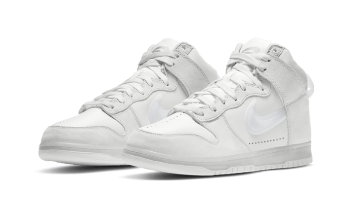 Sneakers limitées et authentiques Nike Dunk High Slam Jam White Pure Platinum - DA1639-100 - Kickzmi