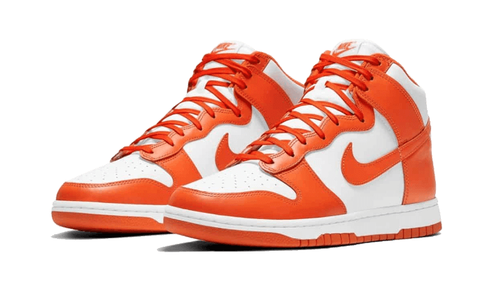 Sneakers éditions limitées et authentiques Nike Dunk High Syracuse (2021) - DD1399-101 / DD1869-100 - Kickzmi