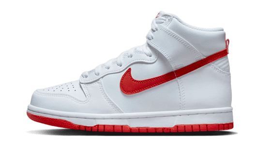 Nike Dunk High White Picante Red - DV0828-100 / DB2179-111 - Kickzmi