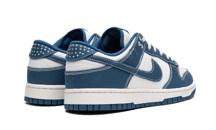 Sneakers éditions limitées et authentiques Nike Dunk Low Industrial Blue Sashiko - DV0834-101 - Kickzmi