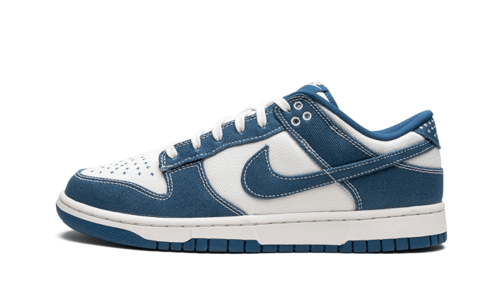 Sneakers éditions limitées et authentiques Nike Dunk Low Industrial Blue Sashiko - DV0834-101 - Kickzmi