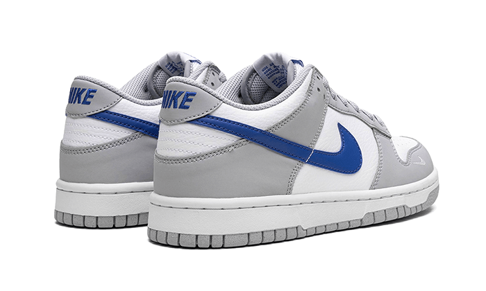 Nike Dunk Low Mini Swoosh Wolf Grey Game Royal - FN3878-001 - Kickzmi