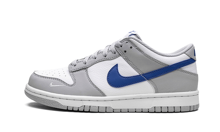 Nike Dunk Low Mini Swoosh Wolf Grey Game Royal - FN3878-001 - Kickzmi