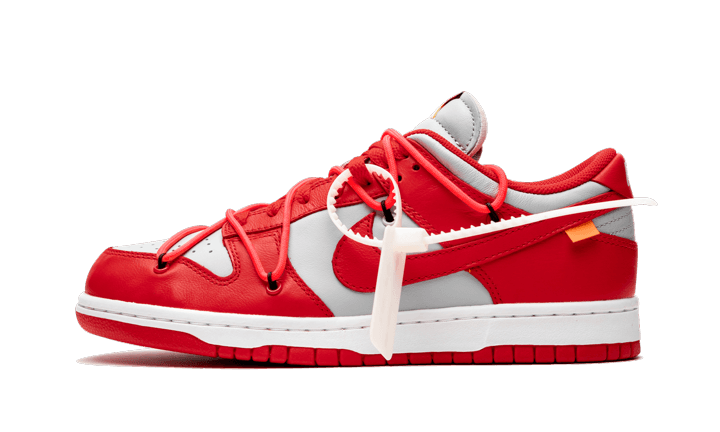 Nike Dunk Low Off-White University Red - CT0856-600 - Kickzmi