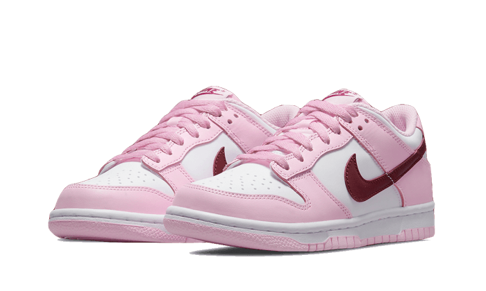 Nike Dunk Low Pink Red White - CW1590-601 - Kickzmi