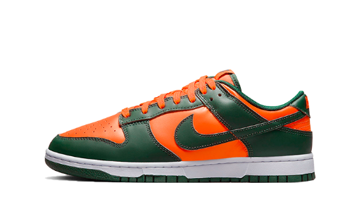 Sneakers éditions limitées et authentiques Nike Dunk Low Retro Miami Hurricanes - DD1391-300 - Kickzmi