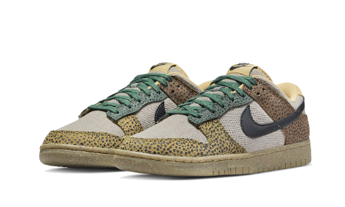 Sneakers éditions limitées et authentiques Nike Dunk Low Safari - DX2654-200 - Kickzmi