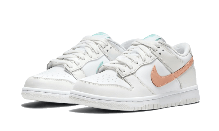 Dunk Low White Bone Peach Aqua Kickzmi