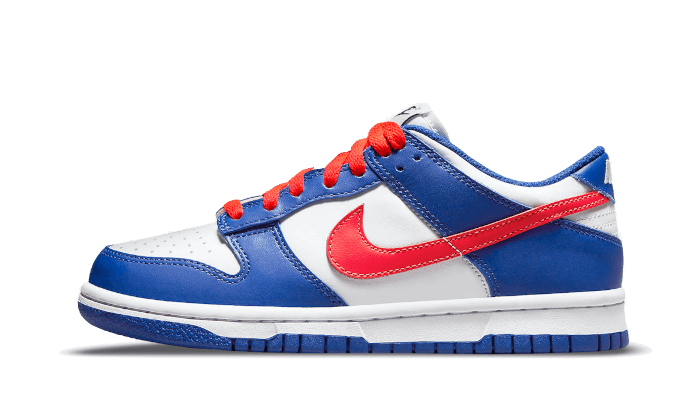 Dunk Low White Royal Red Kickzmi