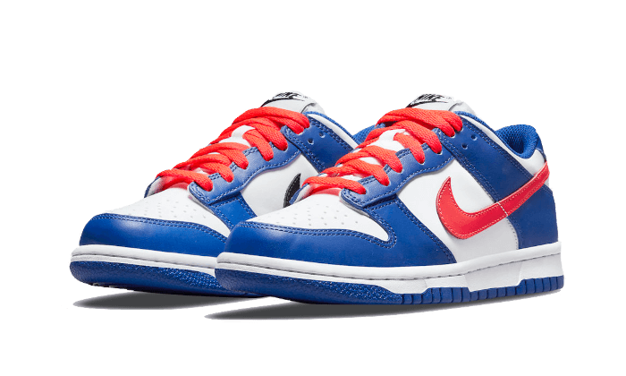 Dunk Low White Royal Red Kickzmi